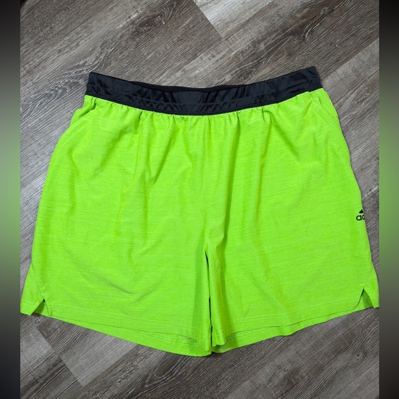 adidas Other - Adidas Men’s Lime Green Axis 6” Athletic Running Shorts